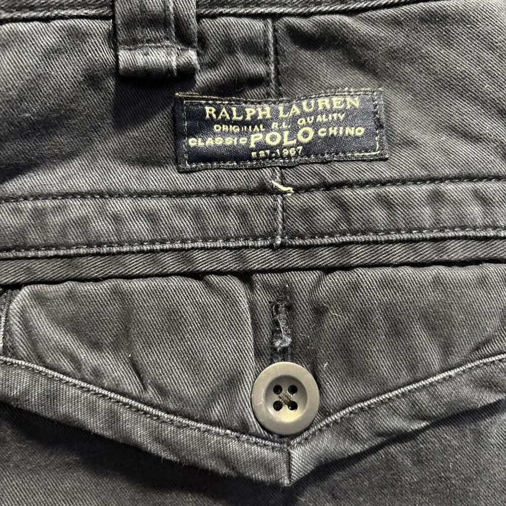 Polo Ralph Lauren Cargo Shorts Men's Size 46B Navy 46 Big Classic Chino Cotton